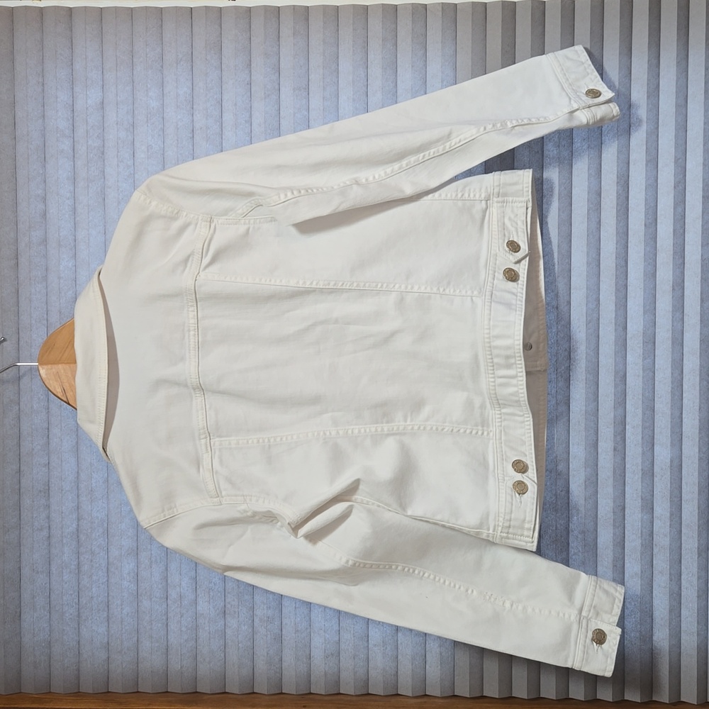 Talbot white denim jacket, s petite - Picture 3 of 3